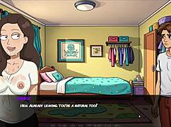 Morty's Sister Gives Fan Blowjob in Portal Porn Demoniums Parody Hentai Game Episode 3