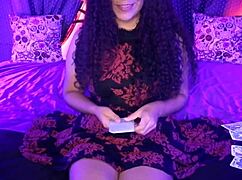 I-I read your tarot cards and give you jerk off instructions to cum all out, chapter 1, Halloween special, Agatha Dolly