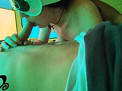 Soft Titted Babe Sucks Hard in Tent