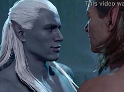 Baldurs Gate 3 Naked Playthrough Halsin Romance Gay Sex Scene No Mods