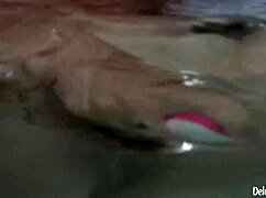 Teen Grace Masturbates With Pink Dildo In Bathroom