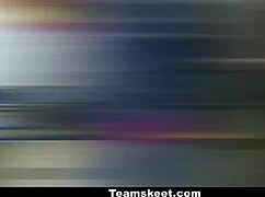 Teamskeet compiles horny tattooed babes getting facials