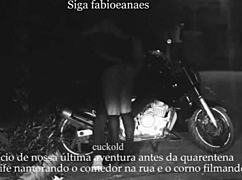 married milf shows off in skirt cuckold watches voyeur films outdoor