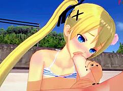 Marie Rose ngentot pake bikini di pantai!