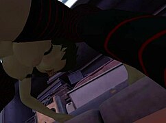 in this hentai parody, cass from big hero 6 gets pounded doggystyle