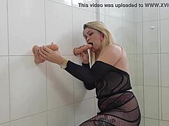 Brazilian blonde engaging in hardcore play 😈