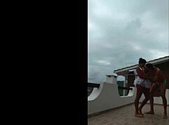 lunna vaz and i fucked on the balcony during the party