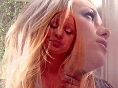 two blonde milfs with fake tits get fucked hard in threesome