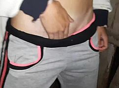 i caught my neighbor jerking in street toilet and joined her lesbian play.