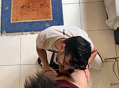 Gay anal sex with deepthroat and assfucking in a quickie video