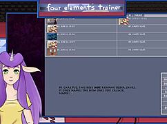 Avatar: The Last Airbender - Azula Showers In Four Elements Trainer Part 21