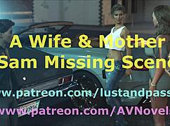 blonde milf stepmother sam teases with her big ass