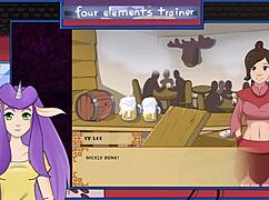 Avatar: The Last Airbender - Azula Showers In Four Elements Trainer Part 21