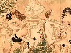 vintage erotic drawings collection