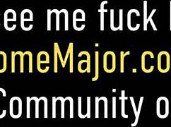 Pretty Petite Mini Stallion Rides Two Big Dicks