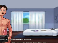 in summertimesaga, the babe sucks milk from big ass