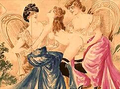 vintage erotic drawings collection