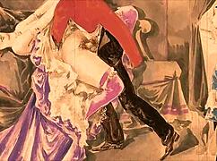 vintage erotic drawings collection