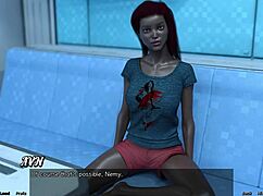 Married busty ebony gets angry in space