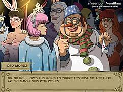 watch the old man fuck that bunny girl's throat?