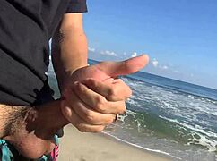 Two Sexy Babes Help Me Finish Masturbating on Public Beach