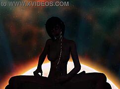 Petite Goth Babe Rides