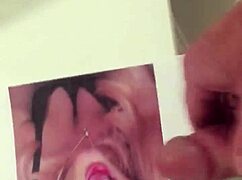 Cum tribute for donna with intense masturbation