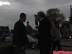 Watch this busty blonde hooker get facialized by a tourist in close-up messy action!