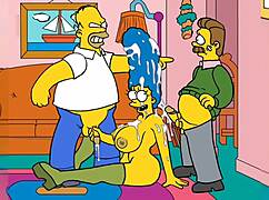 Marge Simpson's neighbor gets a hot housewife satisfaction