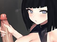 Hinata's hot handjob from her POV.