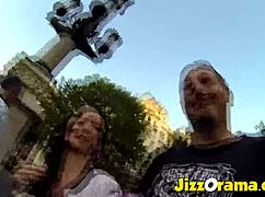 Amateur couple's rough public fuck hides their innocent side.