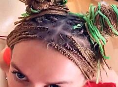 Petite babe leashed and ass-fucked hard until her gaping hole overflows with cum.