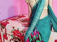 Sweet Arab coed in saree looks stunning, tempting thoughts of intense hardcore action