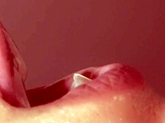 little slut sucks cock for quick cum in mouth