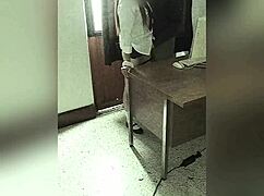 Mexican schoolgirl caught on camera banging teacher in office for better grades.