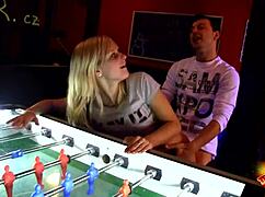 i fuck agata anal in public game room