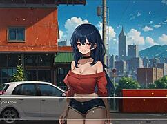 In Blurring the Walls, my girlfriend exposes her perfect ass on the street.