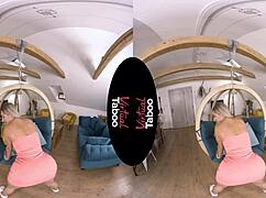 Blonde's Intense Shaved Pussy Orgasm