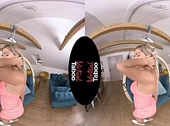 Blonde's Intense Shaved Pussy Orgasm