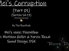 Mei faces corruption and frustration in bondage with gagging