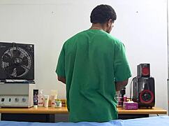 Venezuelan Blonde Kerly Hot Needs Relief and Ends Up Screwing Her Huge Moreno Masseur