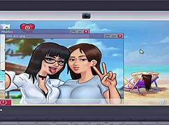 wow, huge tits in summer time saga unc part 7!