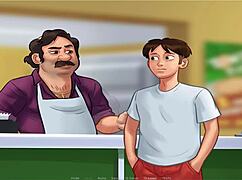 wow, huge tits in summer time saga unc part 7!