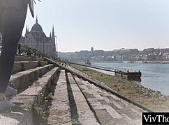 i love watching this slender lesbian lick a stranger's smooth pussy