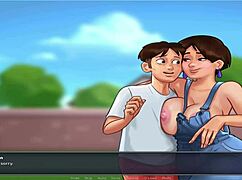 wow, huge tits in summer time saga unc part 7!