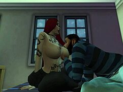 Black man pounds redhead in her room 🔥