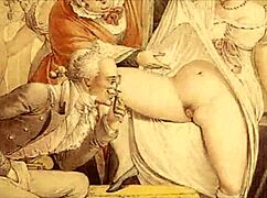 Vintage Erotic Illustration of Cartoon Anime Hentai