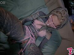 alternative couple rough pov anal fuck with choking