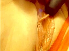 amazing blonde in lingerie with tight pussy squirting multiple times