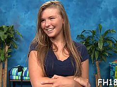 Hot eighteen girl gets FUCKED HARD by her rubber in nuru massage!